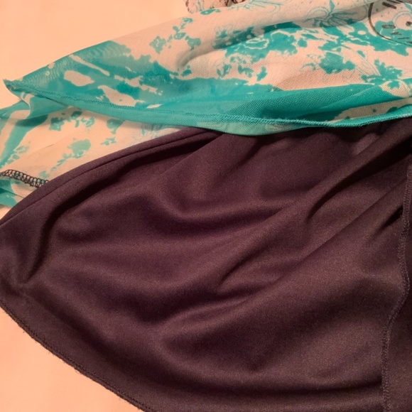 Le Grenier Boho-Style Patterned Sheer Overlay Lined Sleeveless Top (Medium) - Picture 4 of 10